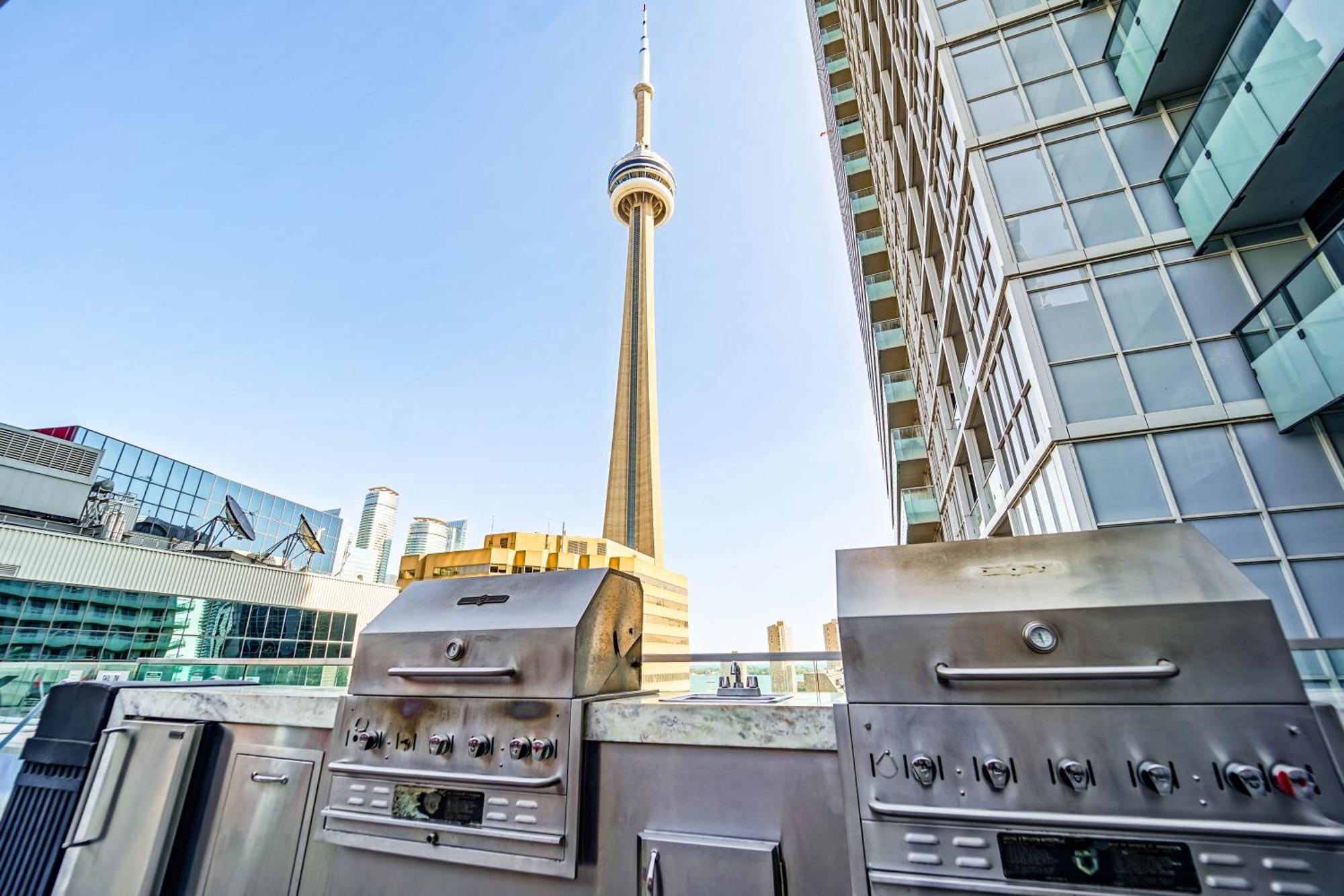 Chol Furnished Suites Heart Of Downtown Toronto, 2 Beds, Free Parking, Cn Tower View Exterior foto